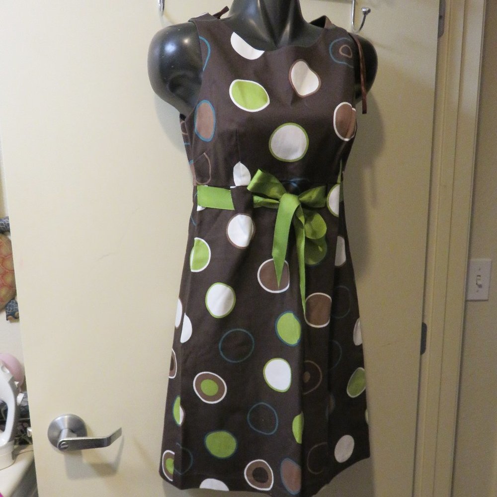 JESSICA HOWARD CIRCLE PRINT DRESS ** SIZE 8** - Picture 2 of 7